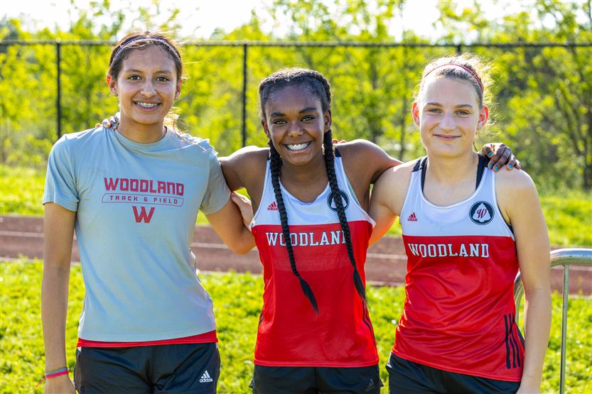 Students run track